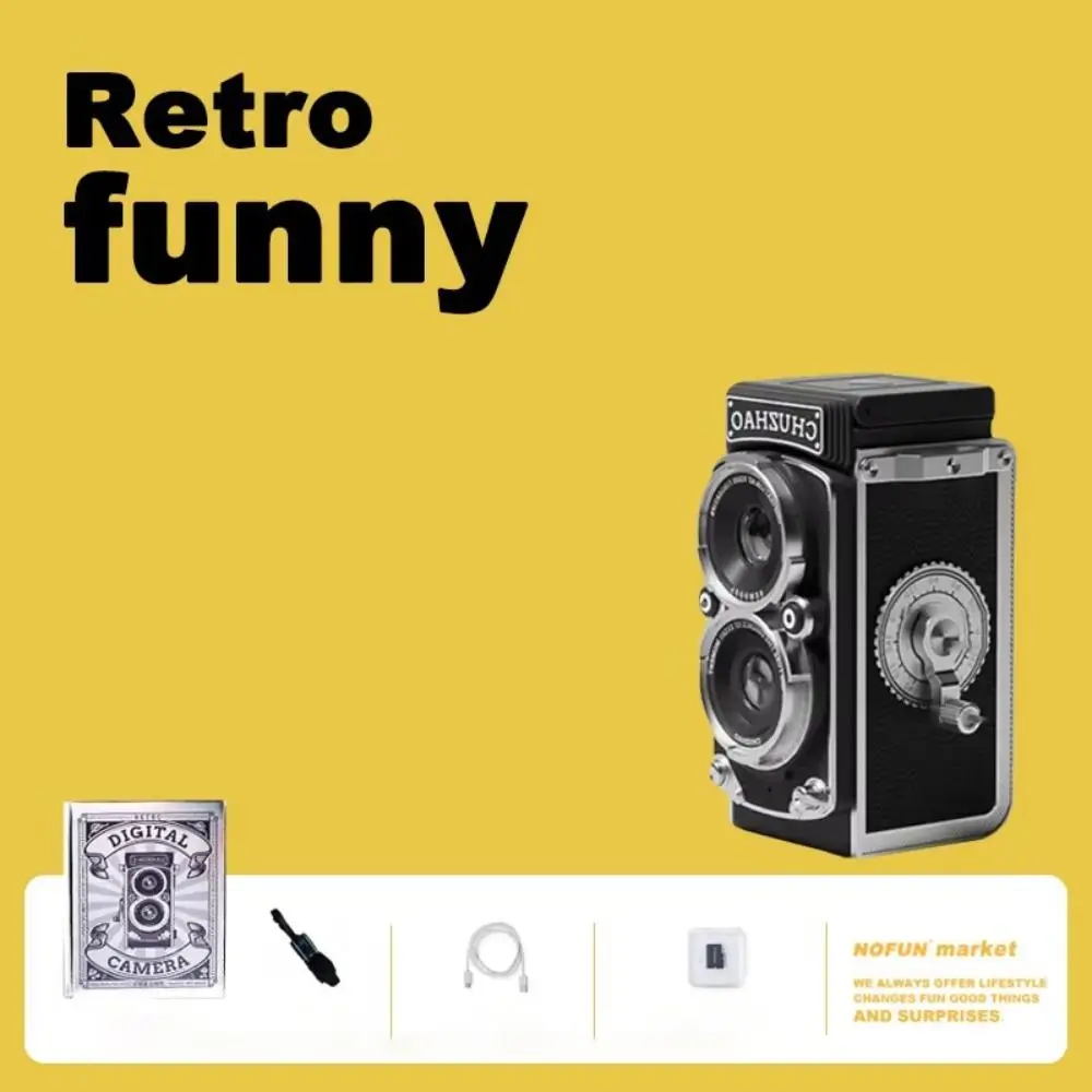 

New Retro CCD Dual Reflex Camera Mini Portable Camera Recording Simulation Manual Digital Camera