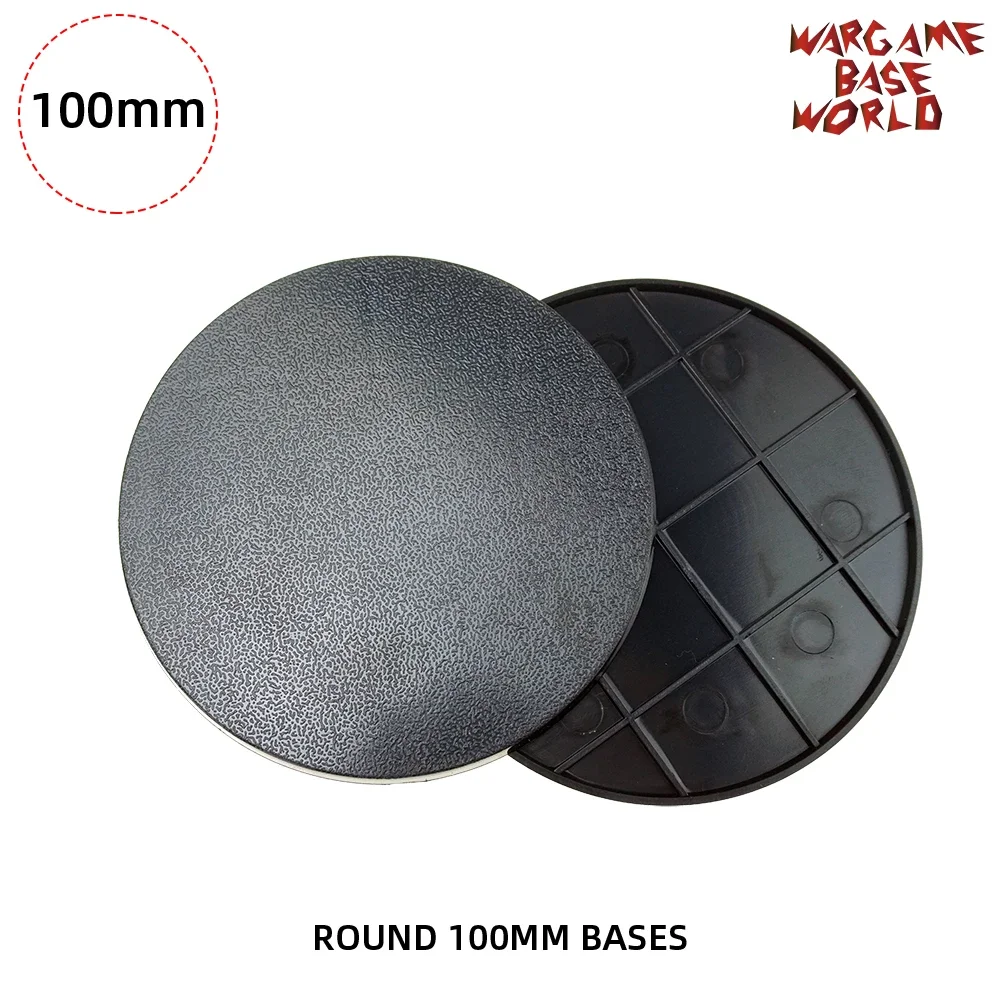 Bases redondas do mundo base Wargame, 100mm