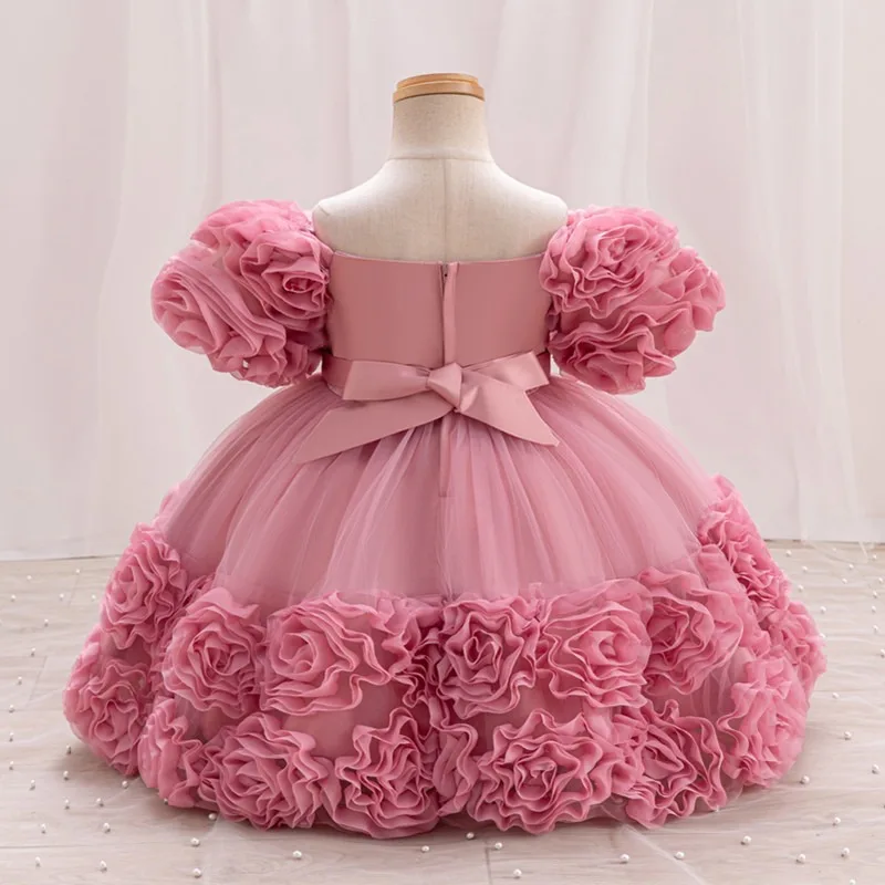 Mädchen Kleid Prinzessin Baby Kleider Kinder Knospe Pailletten Host Klavier
