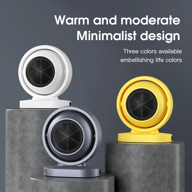 New Desktop Small Heater for Home Use, Fast Heating Fan, European and American Standard, In Stock, Tip-Over Power-Off Electric H