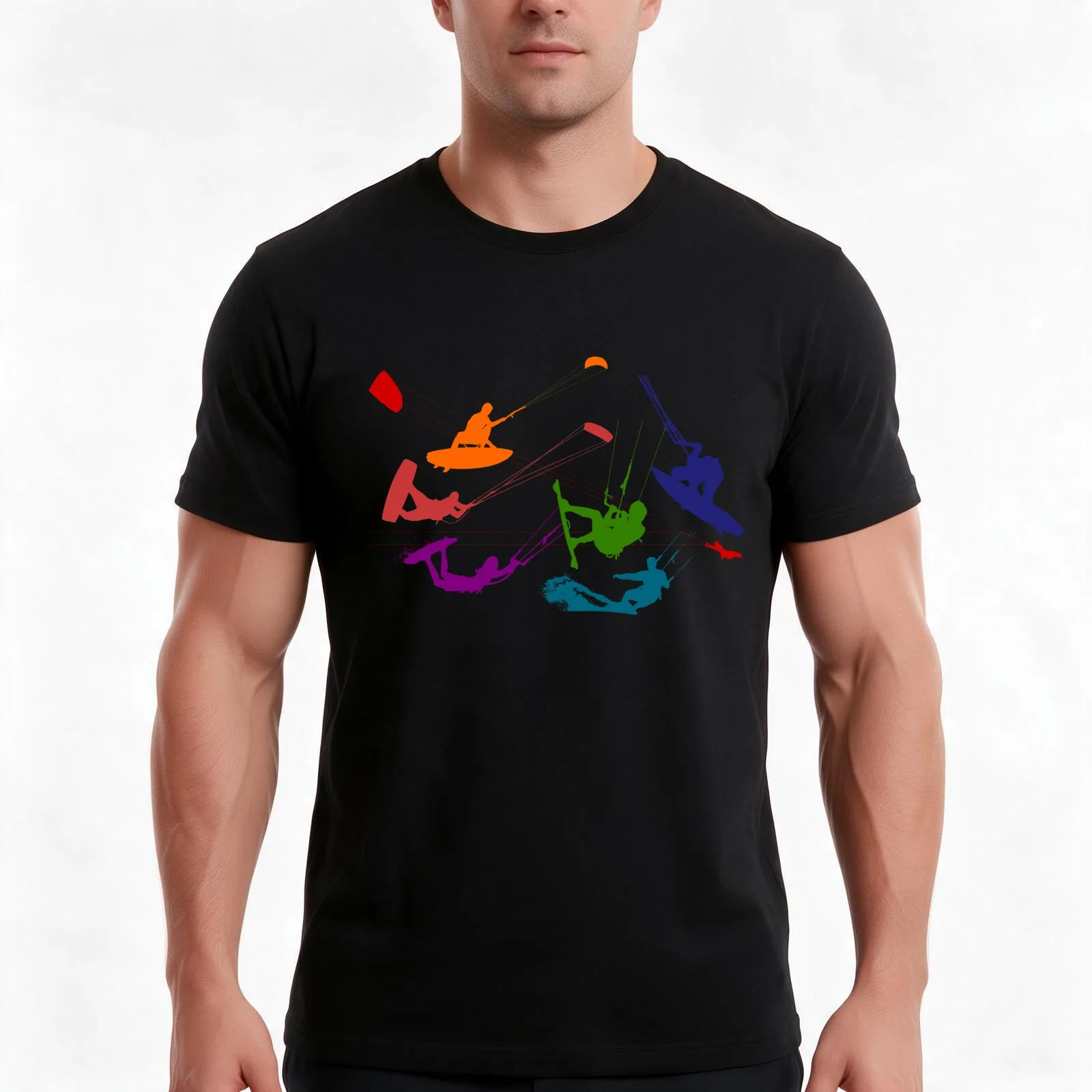 Freestyle Sport T-Shirt, Summer Casual Cotton Tee, Oversized Streetwear Tops, Vintage Graphic Print, Loose Fit Short Sleeve