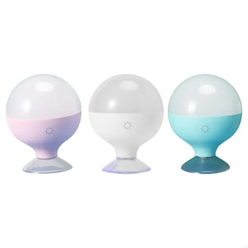 29EB Lumière nuit à LED rechargeable dimmable avec conception ventoute LED LEIL TEXTURE PLASTIQUE PLAST