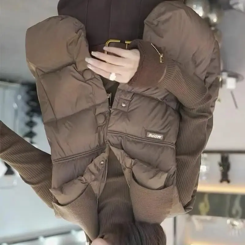 

Down Cotton Vest Short Style Autumn/winter Spring 2025 New Jacket Loose Shoulder Vest Cotton Jacket Small and Thick Korean Vest