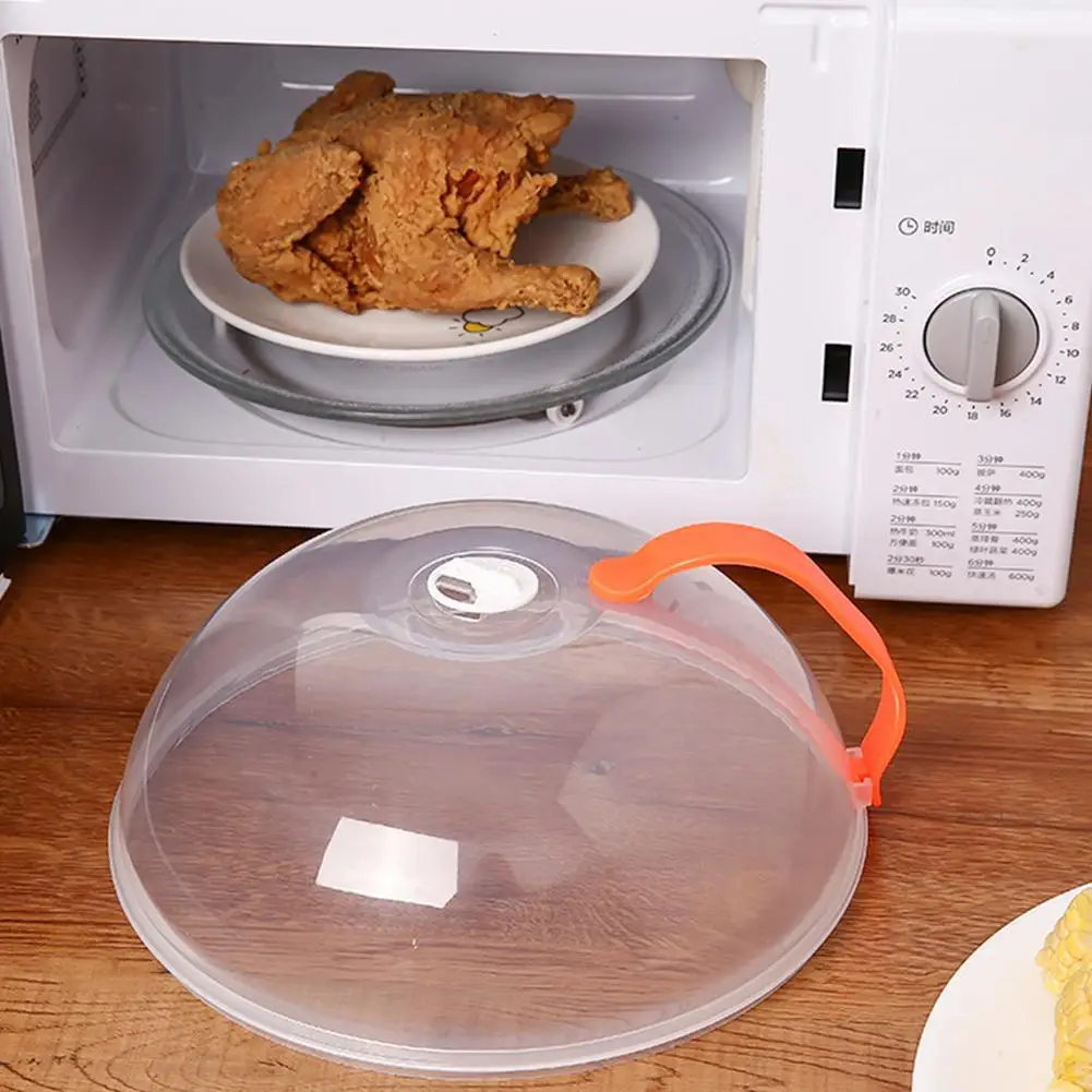 NEW Microwave Oil-proof Cover High Temperature Resistant Heating Cover Food Warming Cover with Steam Vent Fresh-keeping Cover image 4