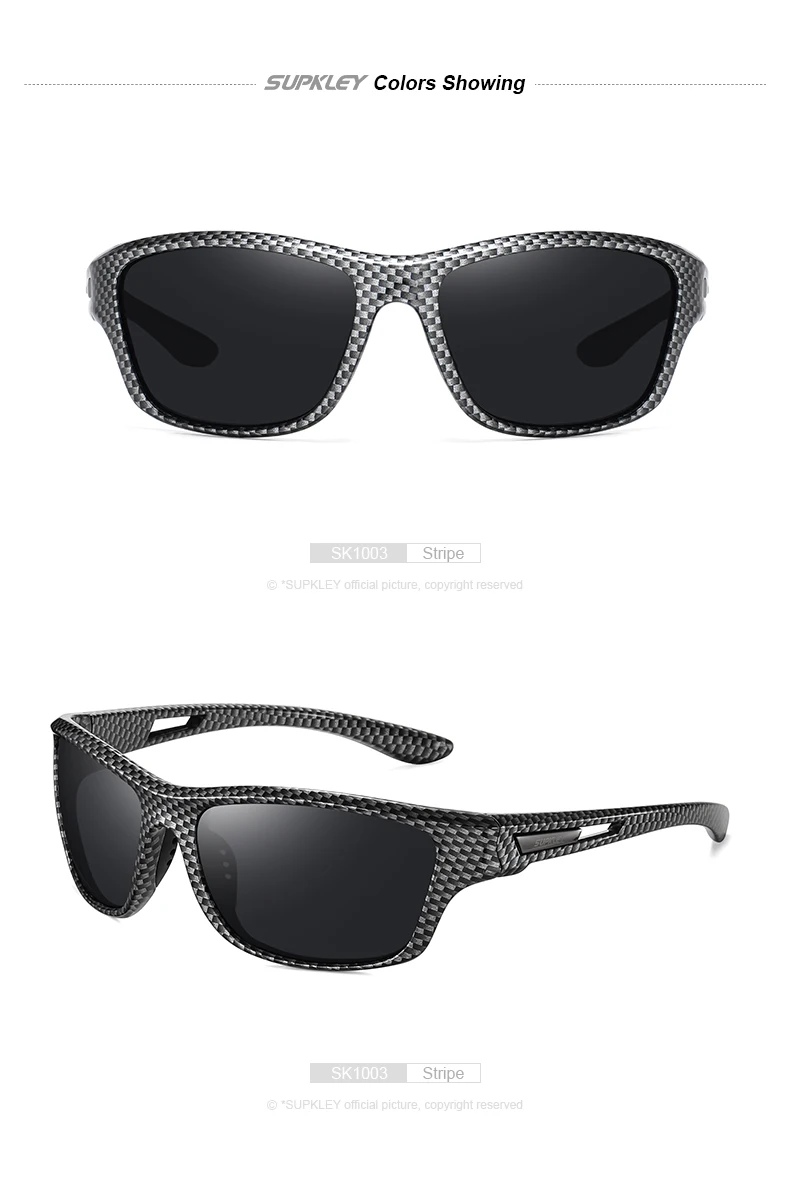 Supkley Männer polarisierte bunte Sonnenbrille Mode Sport Sonnenbrille uv400 Männer Frauen Bergsteiger brille – Detail 8