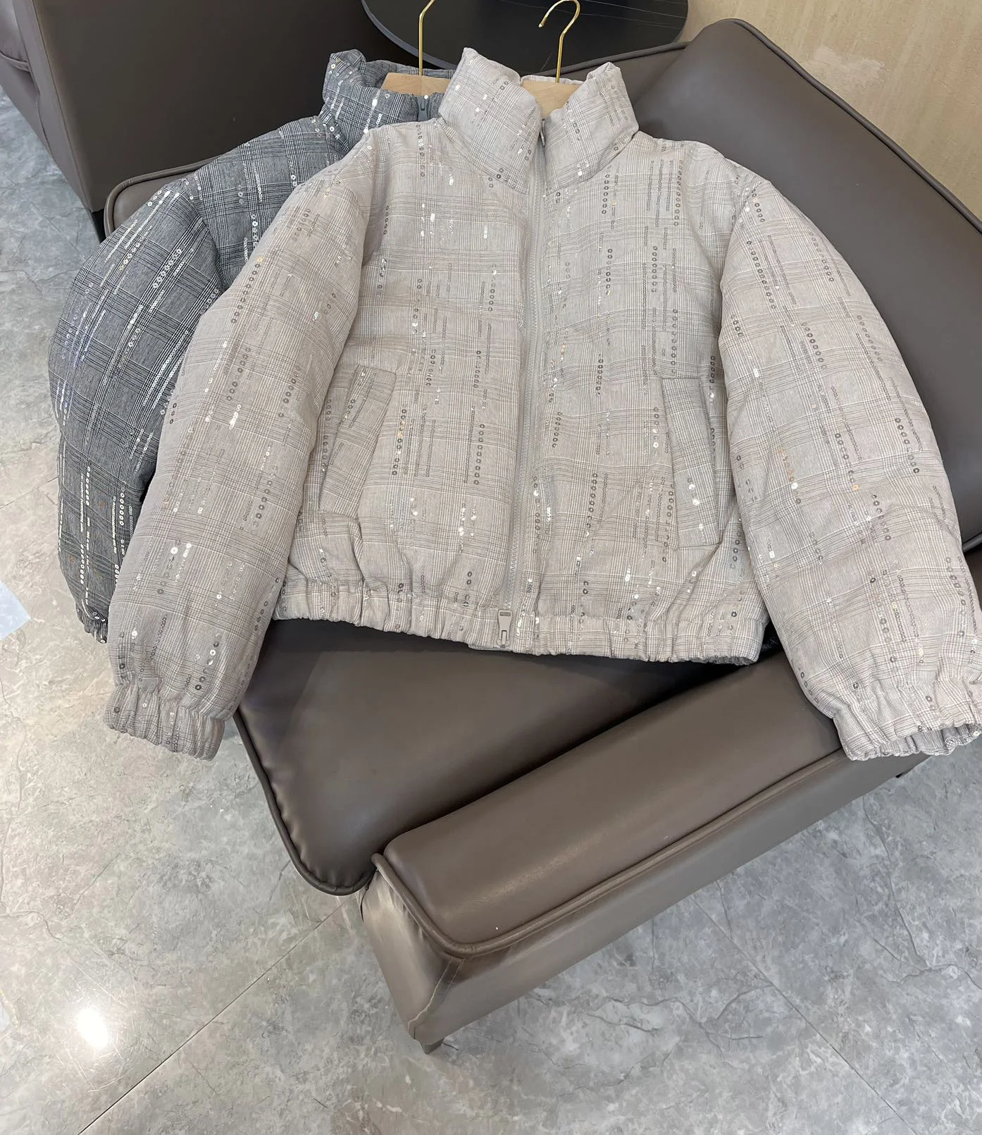 Women\'s Clothing bead embroidered long sleeve down jacket Winter New NO.1