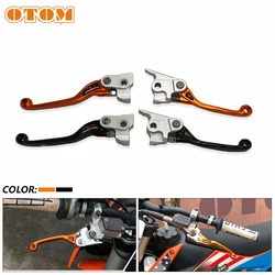 OTOM Motorcycle Accessories Brake & Clutch Lever Anti-fall Folding Left Right Handle For KTM EXC SXF HUSQVARNA FC FE 125 250 450