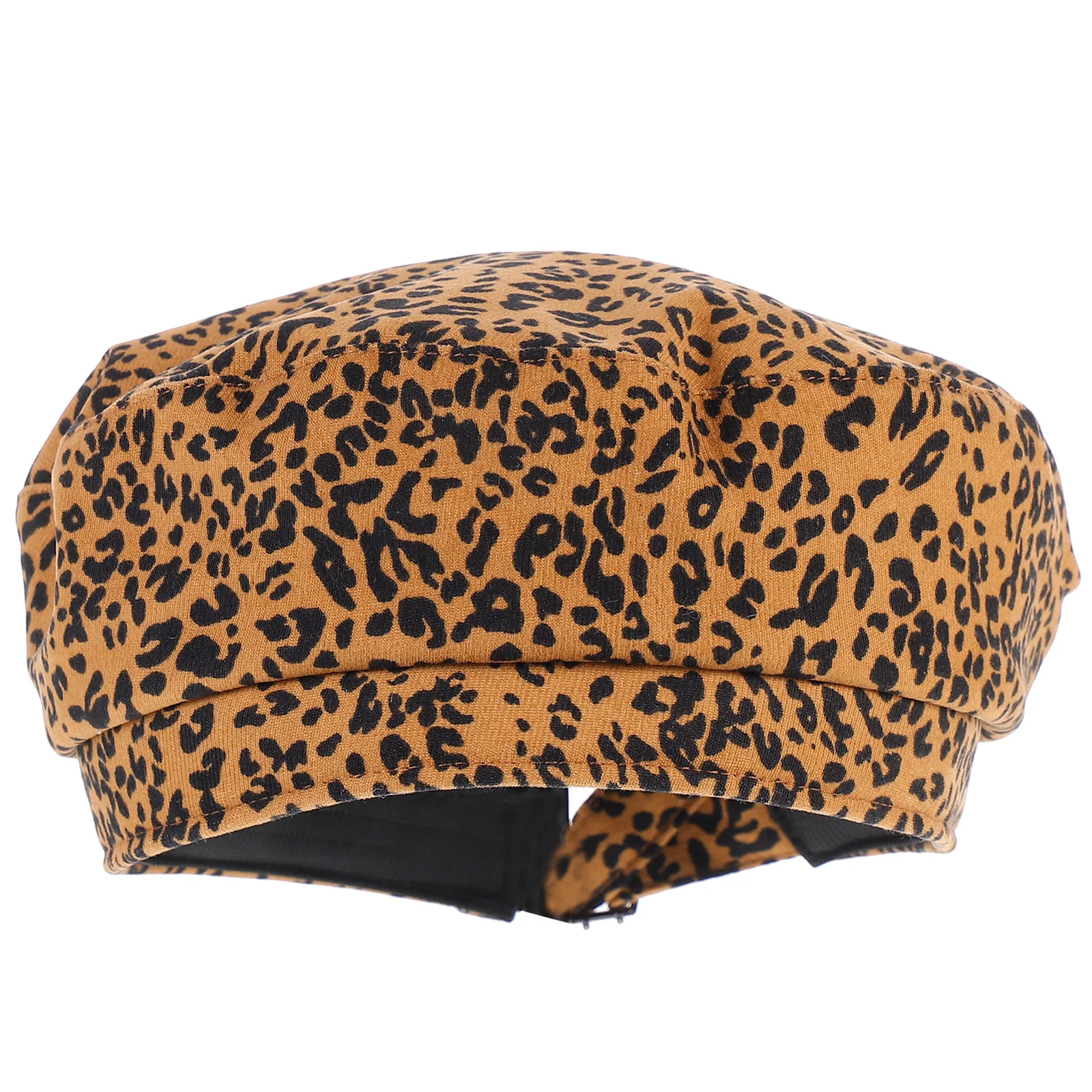 

Leopard Winter Beret Camel Color French Style Beanie Cap Warm Women Artist Painter Hat Spring French Style Beanie Hat