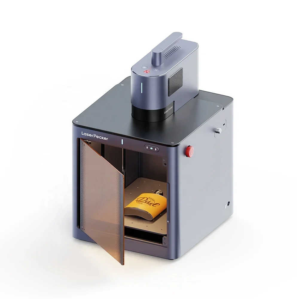 La serpecker LP5 Protective With Safety Enclosure 8K -High Precision for High Detailed Engraving Effects La ser Engraver