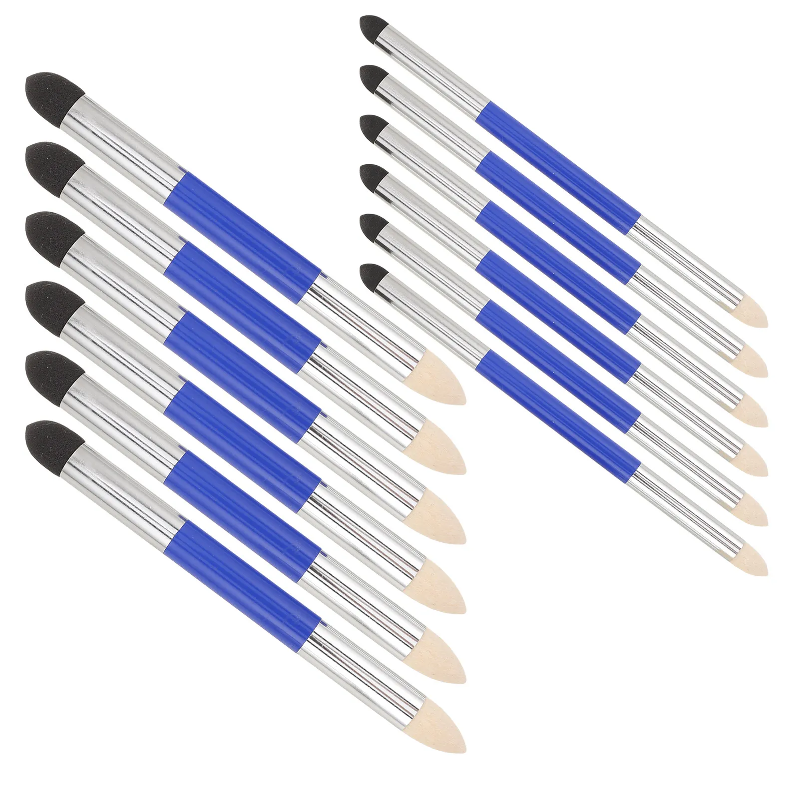 12Pcs Dual Tip Washable Sponge Pen Artist Pastel Blending Soft Sponge Sketch Highlight Shadow Drawing Tool Washable Pastel Tool