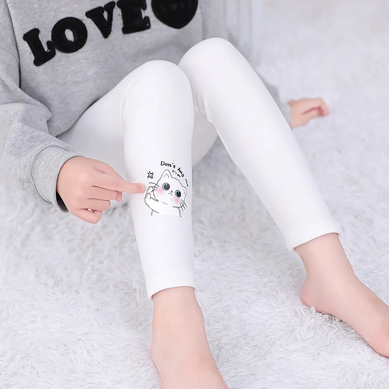 Baby Girls Lovely Leggings Solid Color Pants Soft and Comfort Wear Spring Autumn Casual For Kids 1-8 Years