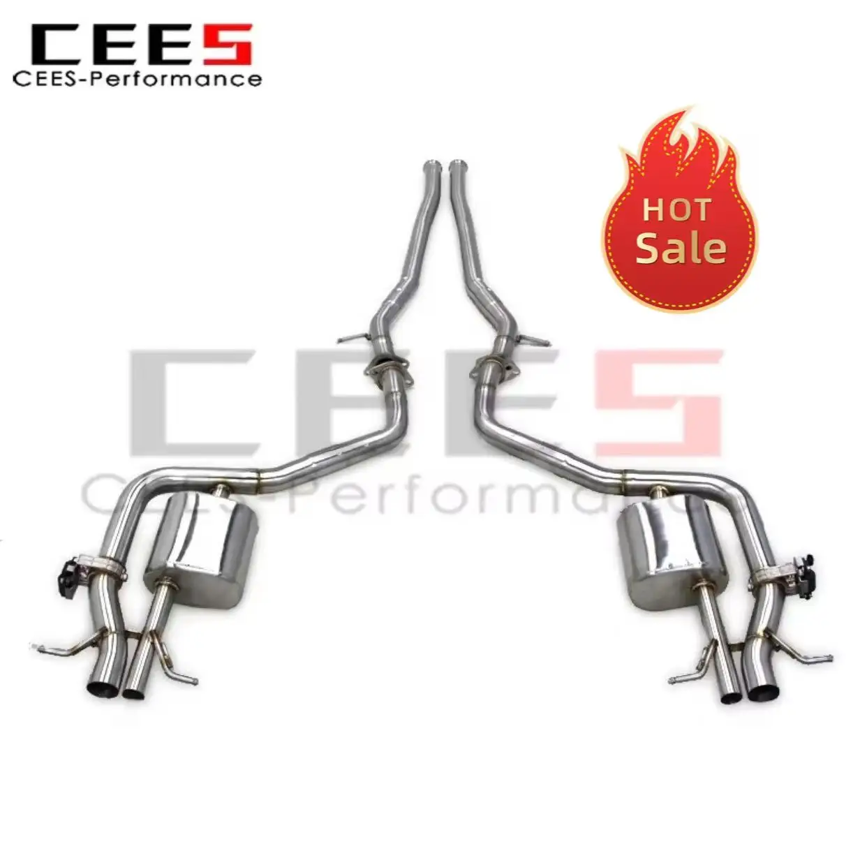 

CEES Catback Exhaust for Mercedes S500/S550 W222 (2014-2020) - Electronic Valve Motorsport Stainless Steel Muffler