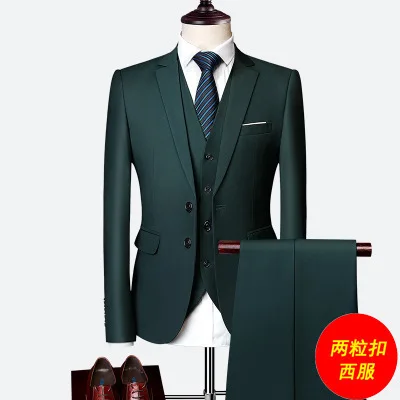 H115 Design fashion suit groomsmen dress autumn new three-piece suit men's formal business suit