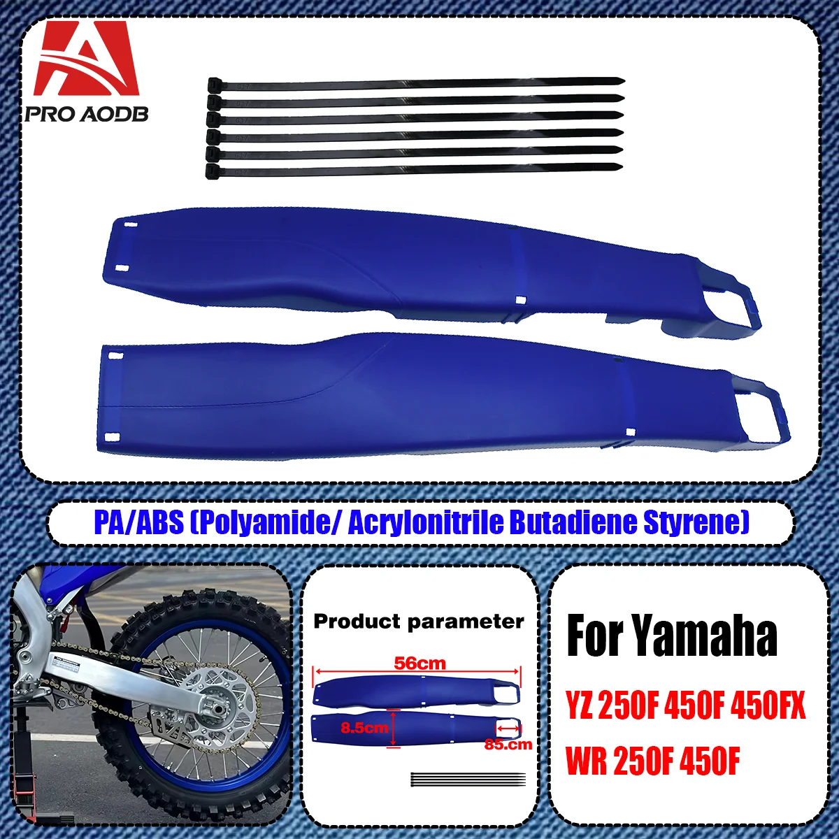 

For YAMAHA high quality Swingarm Swing Arm Protector YZ250F YZ450F YZ250FX YZ450FX WR250F WR450F 2009-2022 2023 2024 Dirt Bike