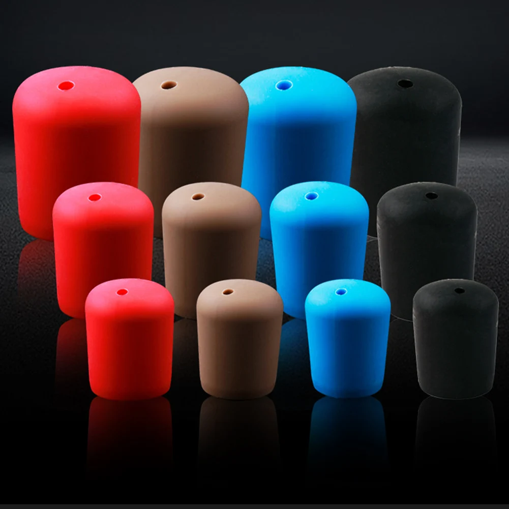 1x S/M/L Fishing Rod End Cap Silicone Plug Cover Fishing Rod Tail Plug Protector Case Strong Elasticity Fishing Tackle Accessory