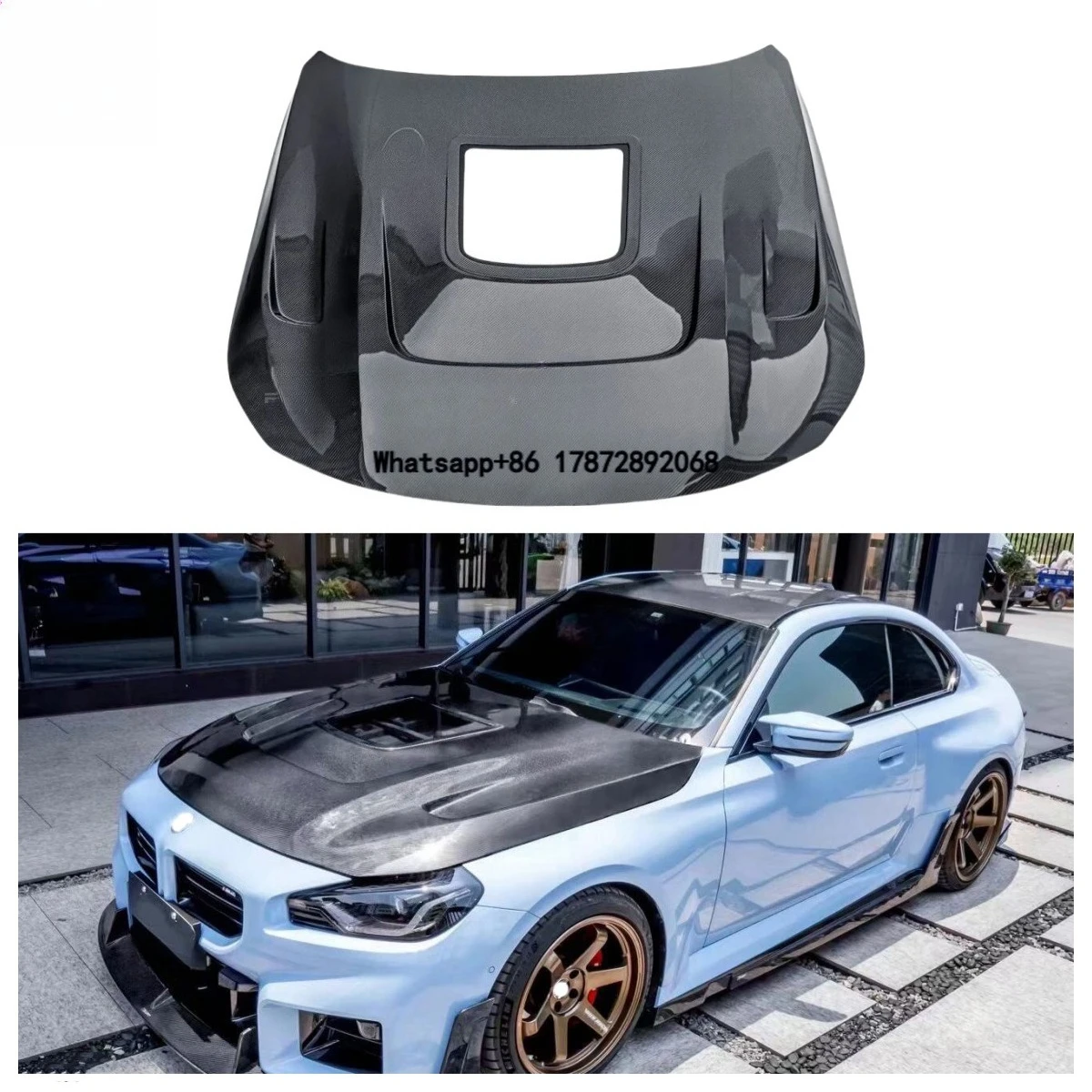 

New Design CMST Style Carbon Fiber Front Engine Bonnet Cover Hood Fro G87 M2 2023