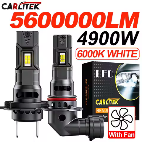 H7 H4 H1 H11 LED Headlight Bulb Mini Wireless 4900W 6000K H8 H9 9005 9006 HB3 HB4 9012 Car Headlamp Auto Diode Lamps Turbo Led