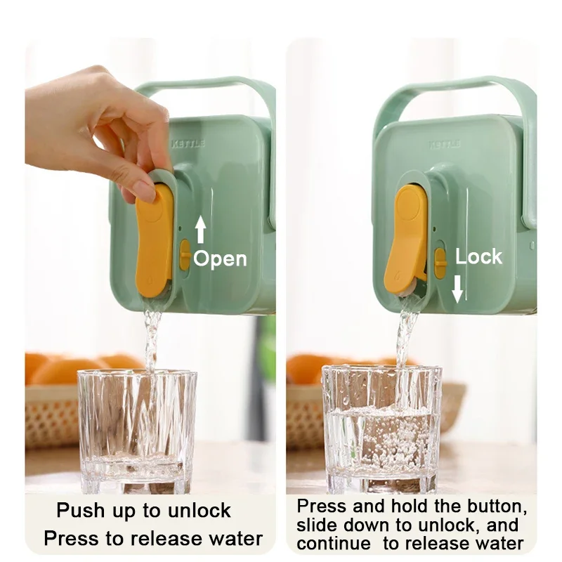 Чайник для холодной воды большой емкости с краном, холодильник, чайник, ведро для напитков, диспенсер для сока, 2,3-3,5 литра