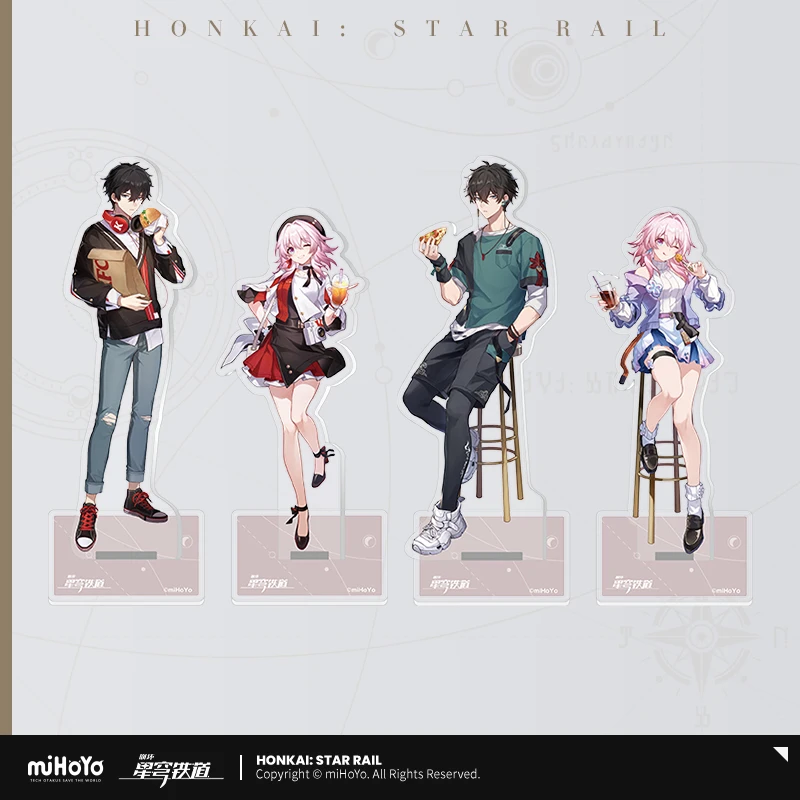 

In Stock KFC Boor Chicken Honkai Honkai: Star Rail March 7th Dan Heng Official Collaboration Merch Acrylic Stand Limited Edition