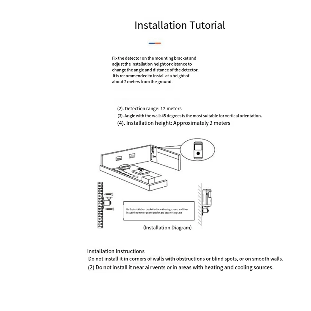 

【NEWLY】Human Human Body Detection Sensor Tuya WIFI Smart Human Motion Detector PIR Sensor With Alarm For Home Burglar Protection