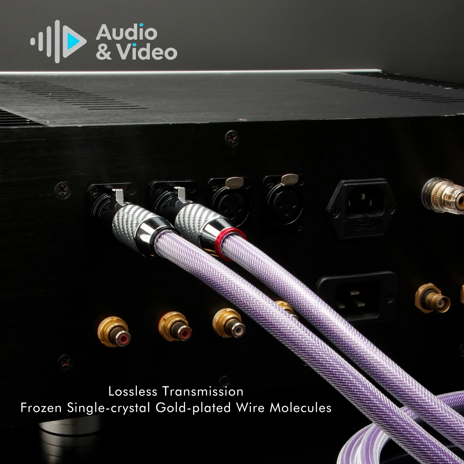 Paar XLR-Kabel, Audiokabel, 7N OCC, versilbert, 18AWG, symmetrisches Kabel für CD- und DVD-Player, Verstärker, Audiophile, symmetrisches Kabel. – Detail 5