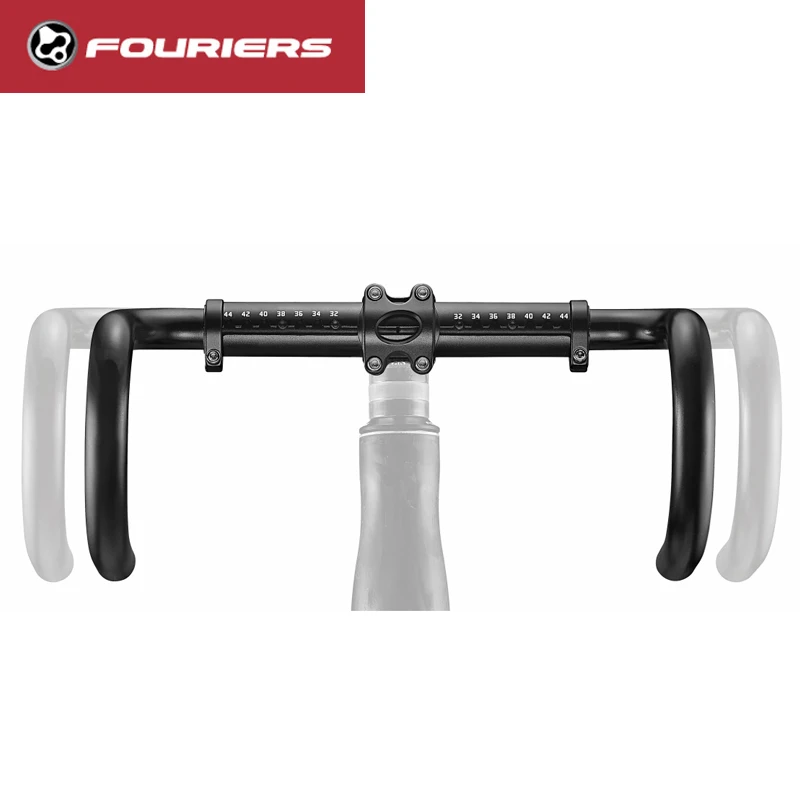 

FOURIERS Aluminium Alloy Road Bicycle Bent Bar 31.8mm For Indoor Use Adjusted Handlebar 320mm-420mm Bike Drop Handlebar Parts