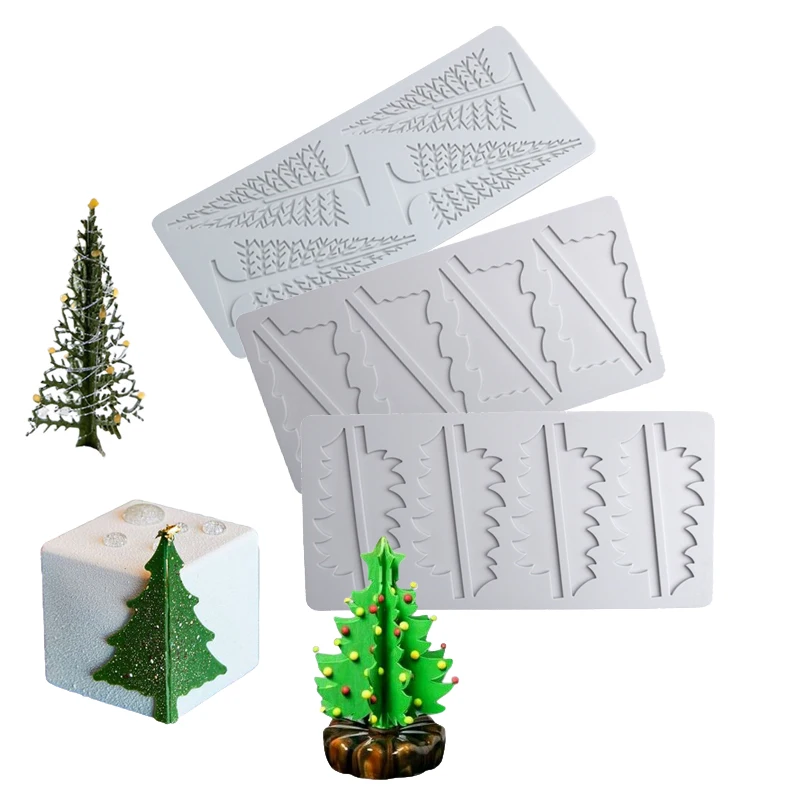 

Дизайн рождественской елки, сахарное ремесло, формы для шоколадных чипсов, сделай сам, рождественские украшения, силиконовый кружевной коврик, кухонные формы для выпечки тортов