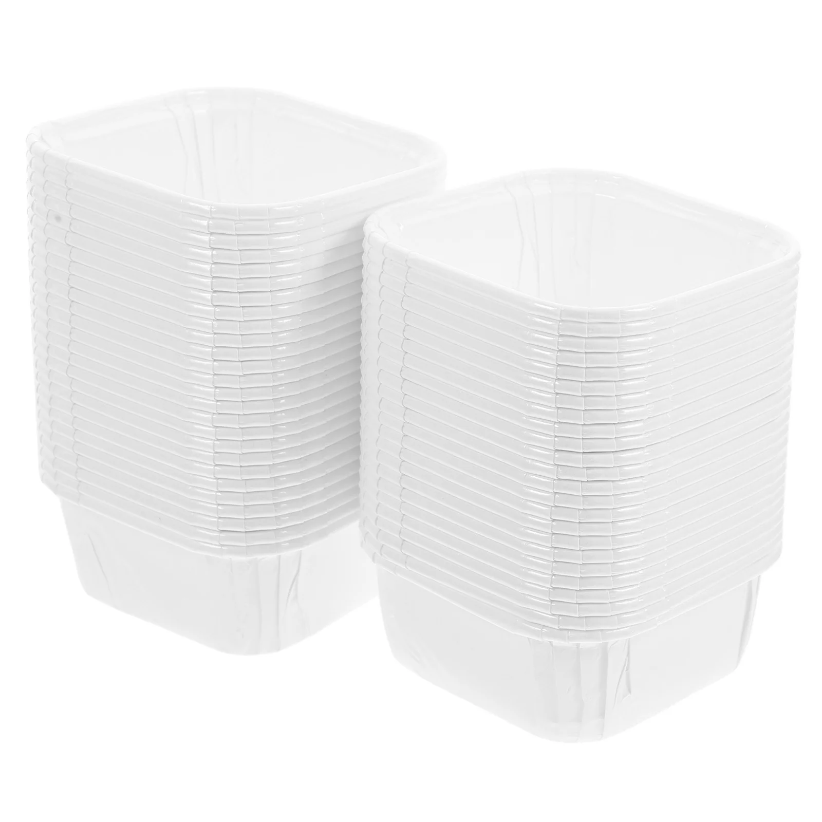 

50Pcs Disposable Square Paper Baking Cups Lids Oven Safe Greaseproof Cake Cups Cupcake Muffins Baking Pan Cup Cake Pan