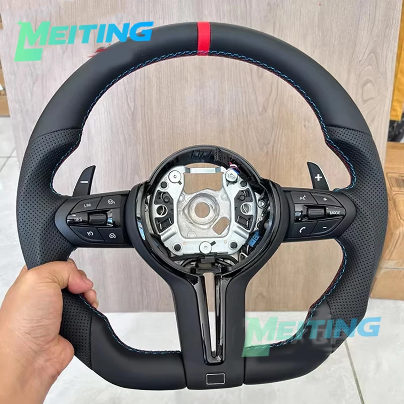Подходит для BMW M3 M5 M6 F30 F10 F15 F16 красный спортивный руль в сборе с поддержкой лопаток переключения передач