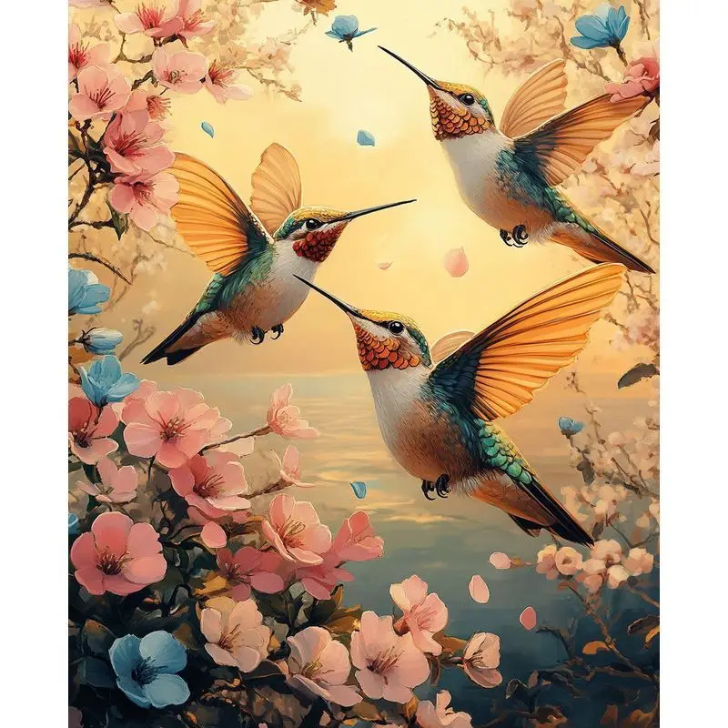 

PhotoCustom полная круглая/квадратная алмазная живопись милая птица ремесла вышивка животное 5d Diy Алмазный домашний декор подарок