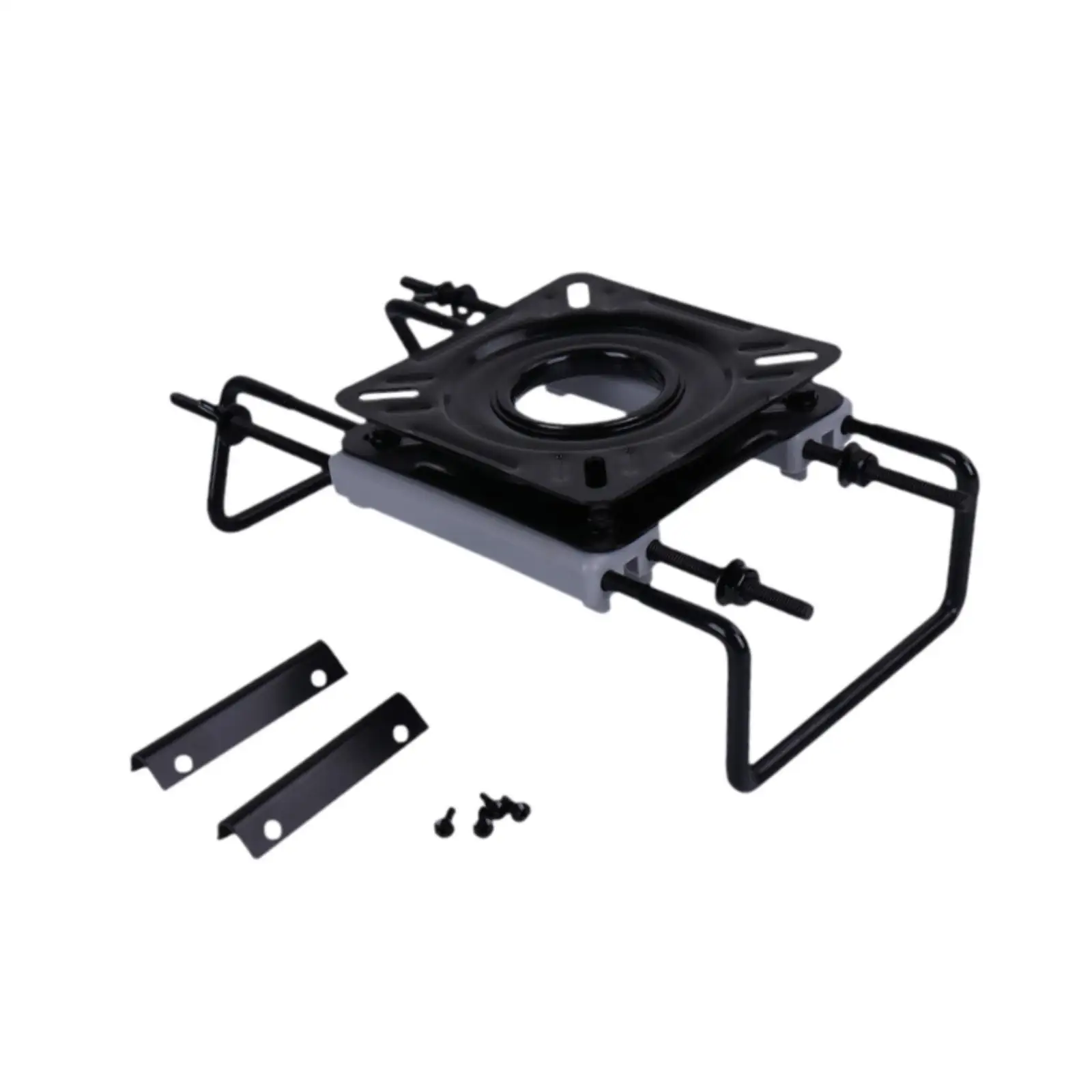 Pontoon Seat Slide Track Dinghy Seat Bracket Swivel Mount Alloy Steel for Fishing Boat Chair Rotation