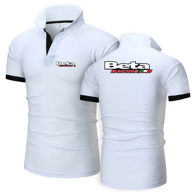 Beta Racing Motocross Motorrad neue 2024 Freizeit Polos hirt Business Herren Shirt kurze Sommer Straße Freizeit Mode Tops