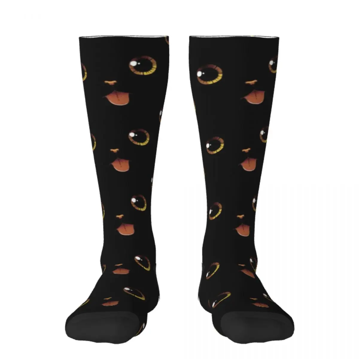 

Cute Black Cat Minimalist Tongue by Tobe Fonseca Socks Children's funny sock tennis Socks For Girls Men's