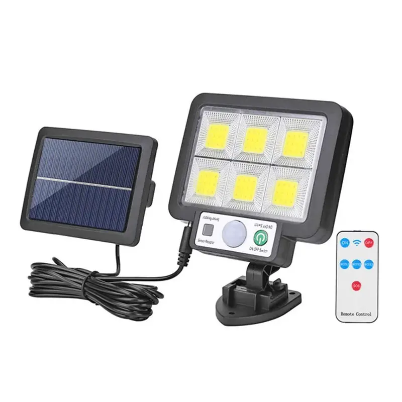 Lampa ścienna LED Solar Split z czujnikiem ruchu Światło słoneczne 3-trybowa zewnętrzna wodoodporna awaryjna lampa dekoracyjna do ogrodu ulicznego — 2