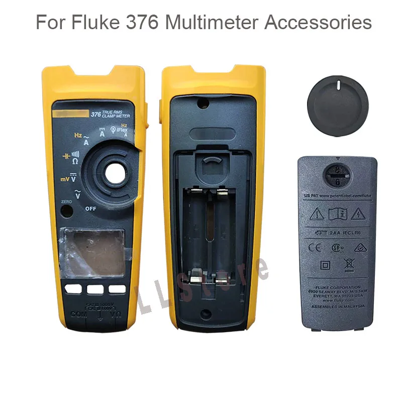 Original New Case For FLUKE 376 Multimeter Accessories Front Housing Rear Shell Knob And Battery Cover