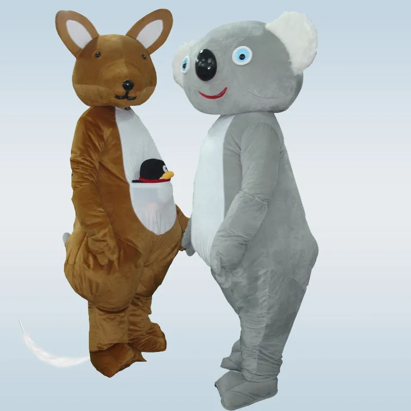 

Hot Sale 2019 Adult Lovely Koala Kangaroo Mascot Costume Custom Made Mascot Fancy Dress Costumes Animal Costume Party Costumes