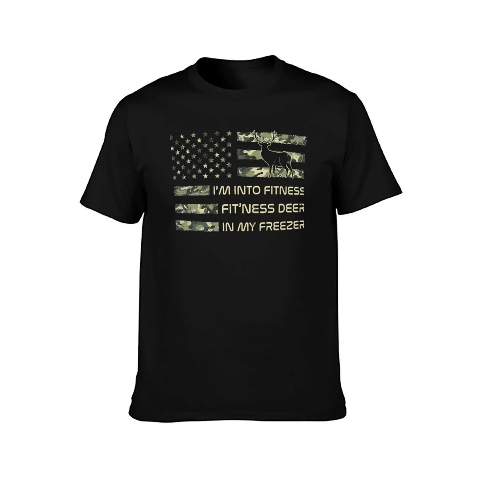I'm Into Fitness Fit'ness Deer In My Freezer Shirt Men Women T-Shirt, Summer Casual Cotton Tee, Oversized Streetwear Tops