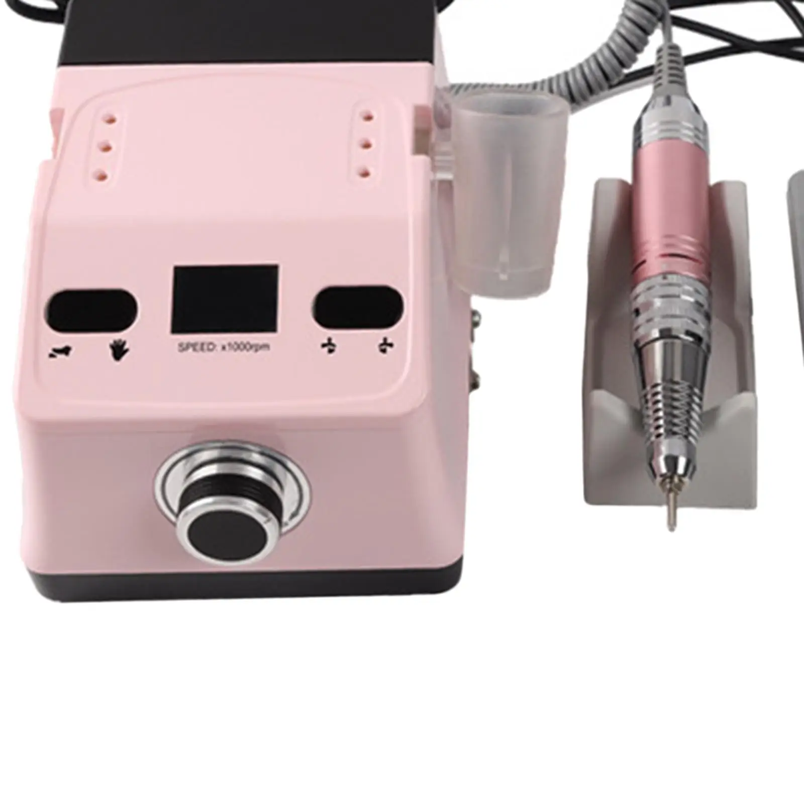 Elektryczna frezarka do paznokci do użytku domowego i salonowego, kompaktowa, cicha, narzędzie do manicure i pedicure do frezowania, rzeźbienia, ostrzenia, szlifowania i polerowania.