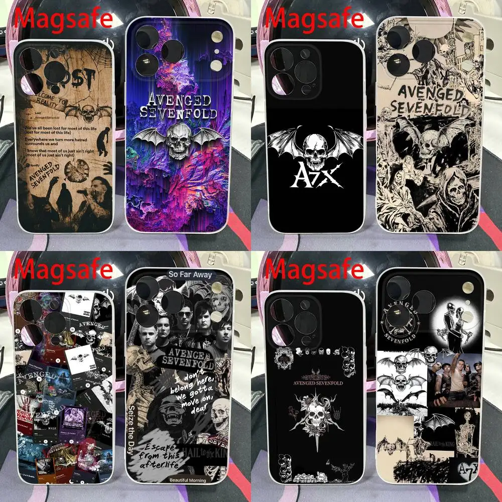 

A-Avenged S-Sevenfold A7X Phone Case For iPhone 14,16,15,11,13,17,12,Air,Mini,Plus,E,Pro,Max Magnetic Magsafe Frosted Cover