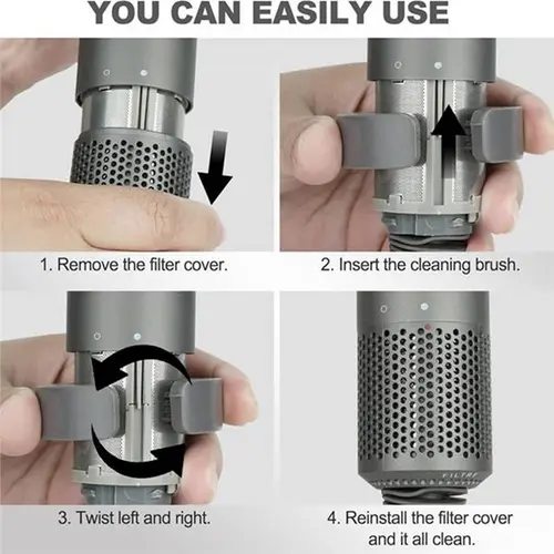 Imagen 2 del producto Boquilla de Peine Alisador A39F para Dyson Airwrap HS01 HS05 HS08, Accesorio para Cabello Encrespado, para Alisar y Suavizar