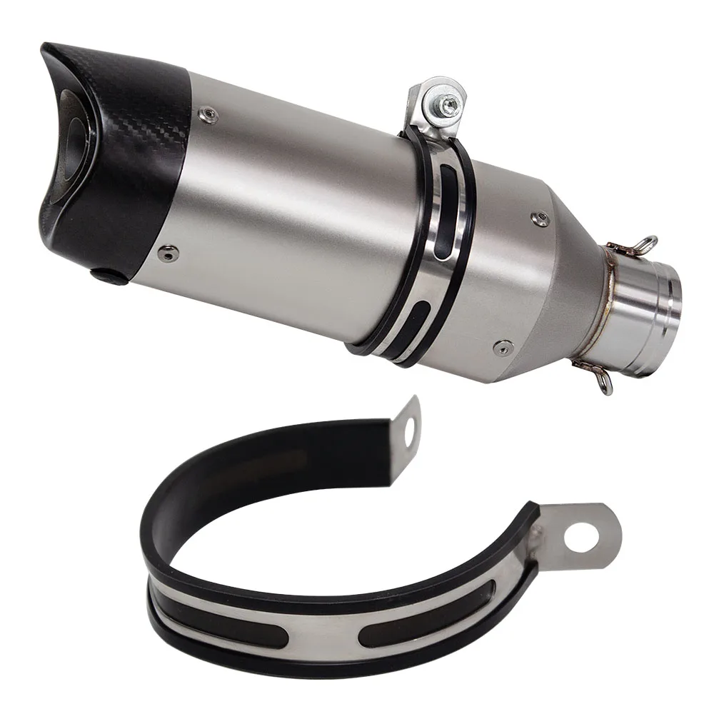 51MM Universal Motorcycle Exhaust Muffler For RC390 Z900 GSX750R K8 R6 MT07 MT09 R15 CBR500R Ninja400 Z400 GSX250R SV650 YZF-R3 - view 4