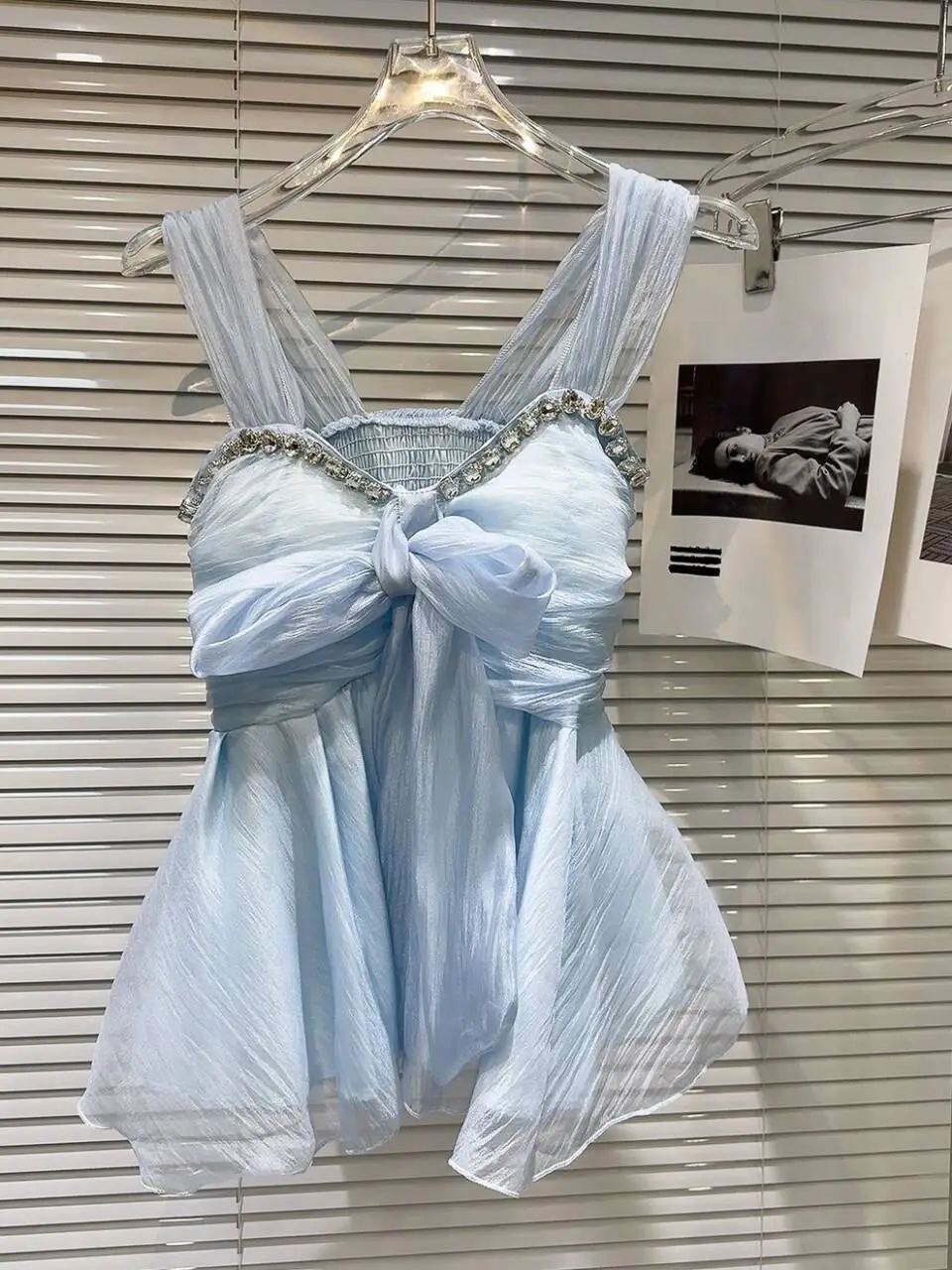 Słodka kamizelka z wiązaniem w kształcie diamentu, damska, letnia, wyszczuplająca, uniwersalna odzież wierzchnia, do pracy, krótka.