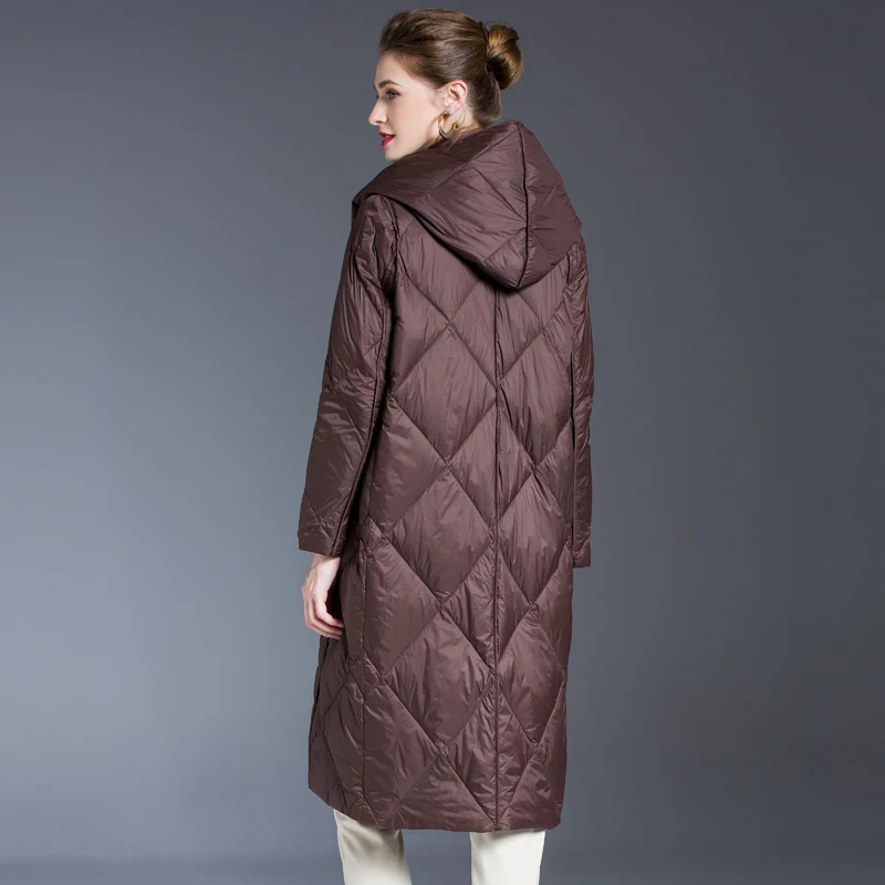 Doudoune à capuche longue pour femme, manteau ample, chaud et épais, surdimensionné, vêtement d\'extérieur, nouvelle collection hiver 2022