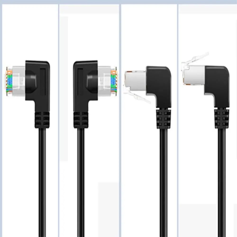 بزاوية الزاوية اليمنى كابل الشبكة ذكر إلى أنثى CAT6 شبكة سلك شبكة تمديد كابل RJ45 كابل Cat6 إيثرنت الحبل