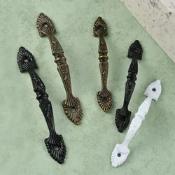 New Chinese style two antique drawers zinc alloy cabinet door strip  furniture black handle