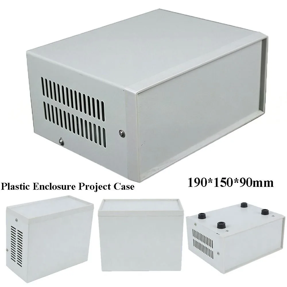 High Quality 190*150*90mm Enclosure Project Case Plastic&Iron Grey DIY Junction Box Electronics Enclosure Box