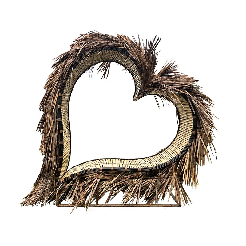 

Outdoor landscape props landing Internet celebrity Bali rattan nest outdoor garden villa B & B scenic heart