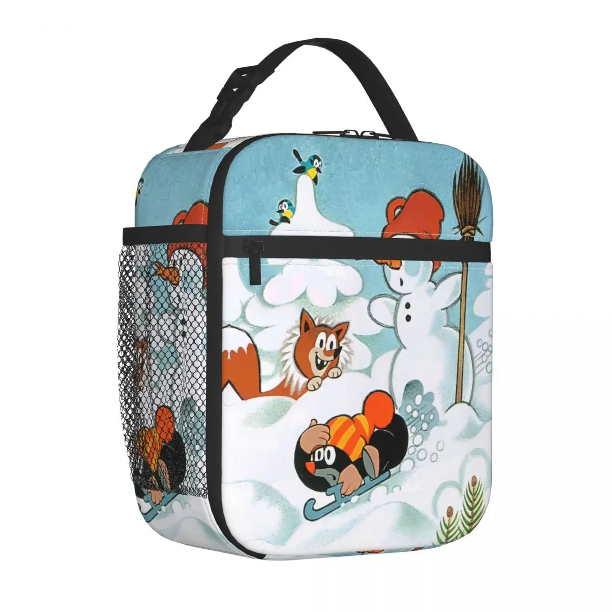 The Little Mole Insulated Lunch Bags Leakproof Cartoon Friends Winter Lunch Container Cooler Bag Lunch Box Tote Food Storage Bag