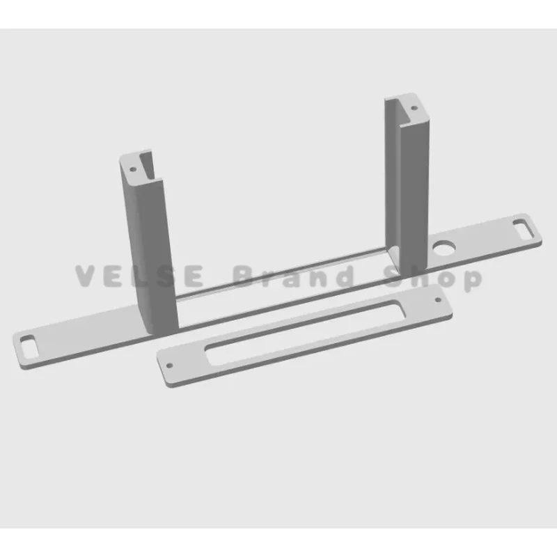 Sturdy Anti-Shake Rack Mount Base for UniFi Flex Mini 2.5G Switch Hidden Cable Slot 0.5U 10 Inch Cabinet Support Frame