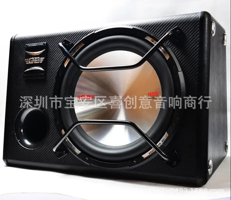 High Power 12 Inch Car Mounted Subwoofer Car Audio 1600W Frequency response range 10~500HZ